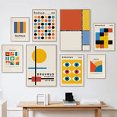 Deutsche Retro-Kunstgalerie-Wand-Leinwandplakate